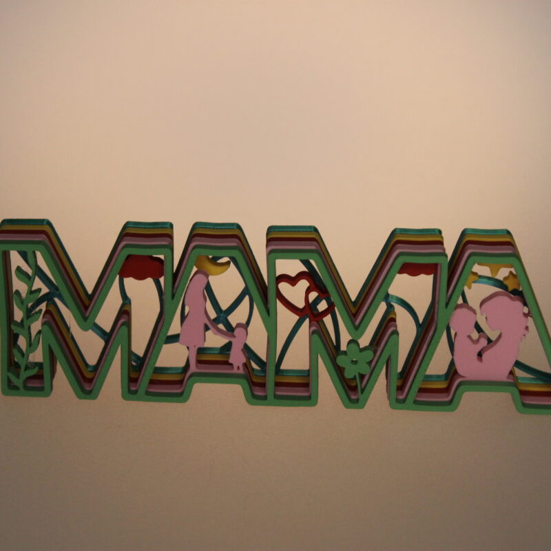 Decor "MAMA" – Simbolul Iubirii Printat 3D